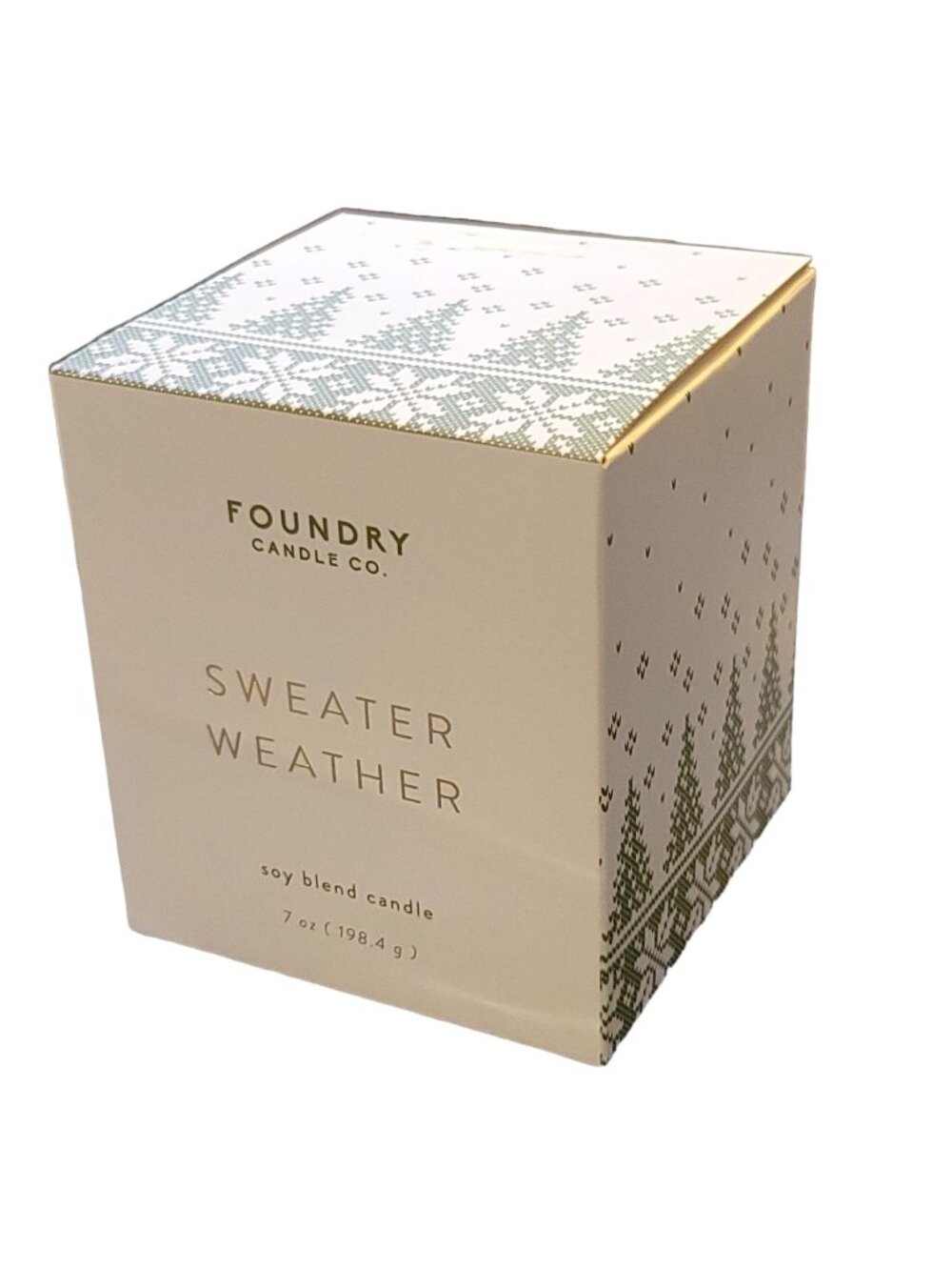Foundry Candle Co Sweater Weather Soy Blend Candle 7 oz NIB JJ3356